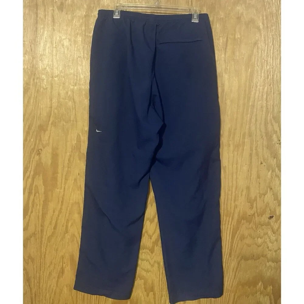 Vintage Nike Windbreaker Track‎ Pant Size XL Mesh Lined Wide Leg Baggy Y2K Navy